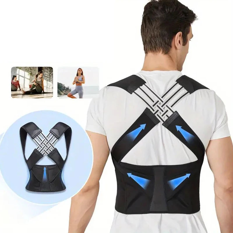Back Brace Posture Corrector Women Men Shoulder Straightener