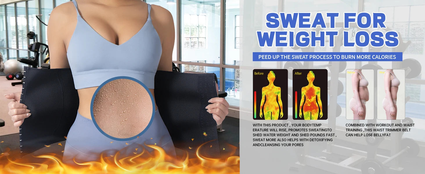 1PCS Women Men Waist Trainer Belt Tummy Control Workout