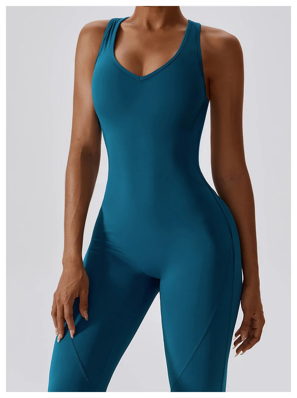 Solid Yoga Jumpsuit One Piece Outfit Fitness Bodysuit