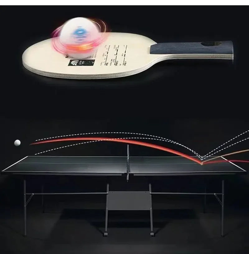 SANWEI T5000 Table Tennis Blade 5 Wood 2 Carbon Entry
