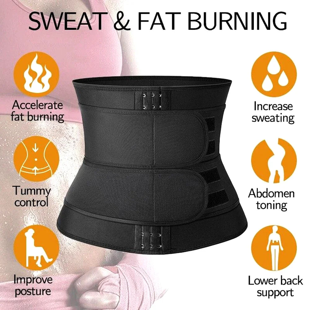 1PCS Women Men Waist Trainer Belt Tummy Control Workout