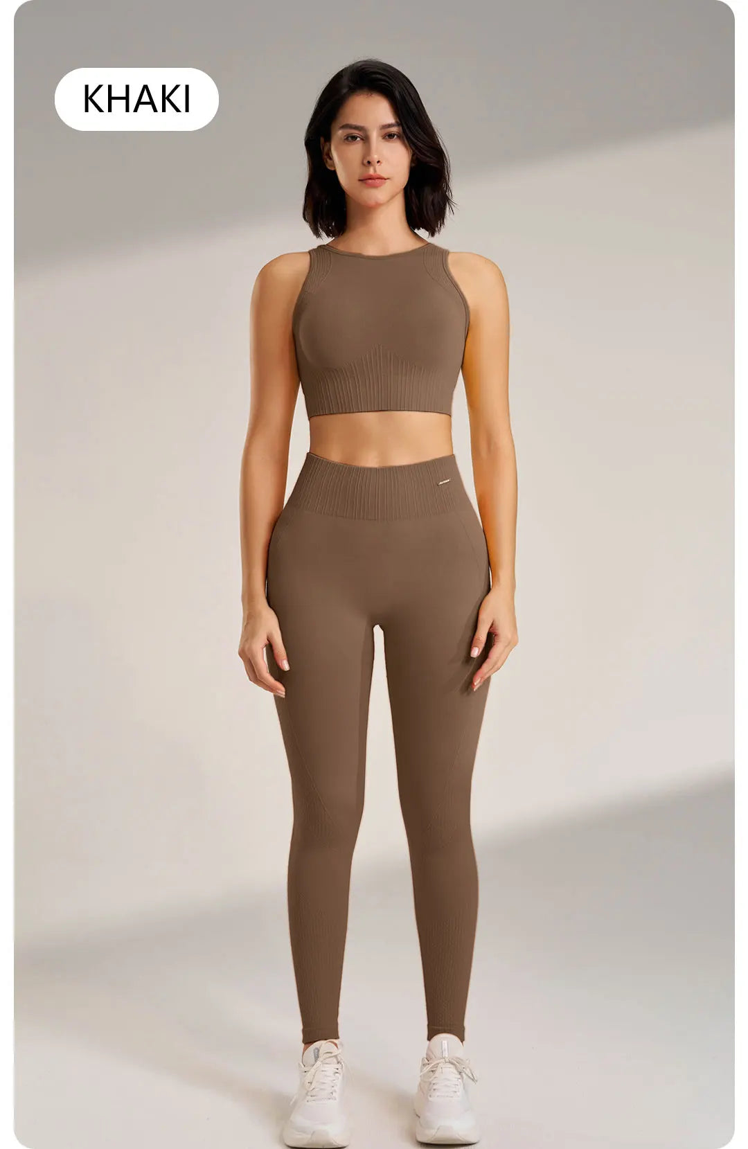 Yoga Clothing Set Women s High Waisted Leggings Top Two