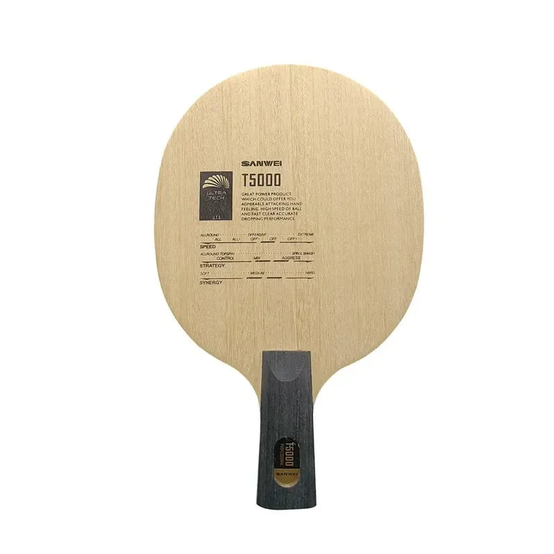 SANWEI T5000 Table Tennis Blade 5 Wood 2 Carbon Entry