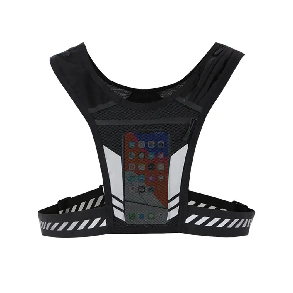 Reflective Running Vest Bag Universal Running Sports Phone