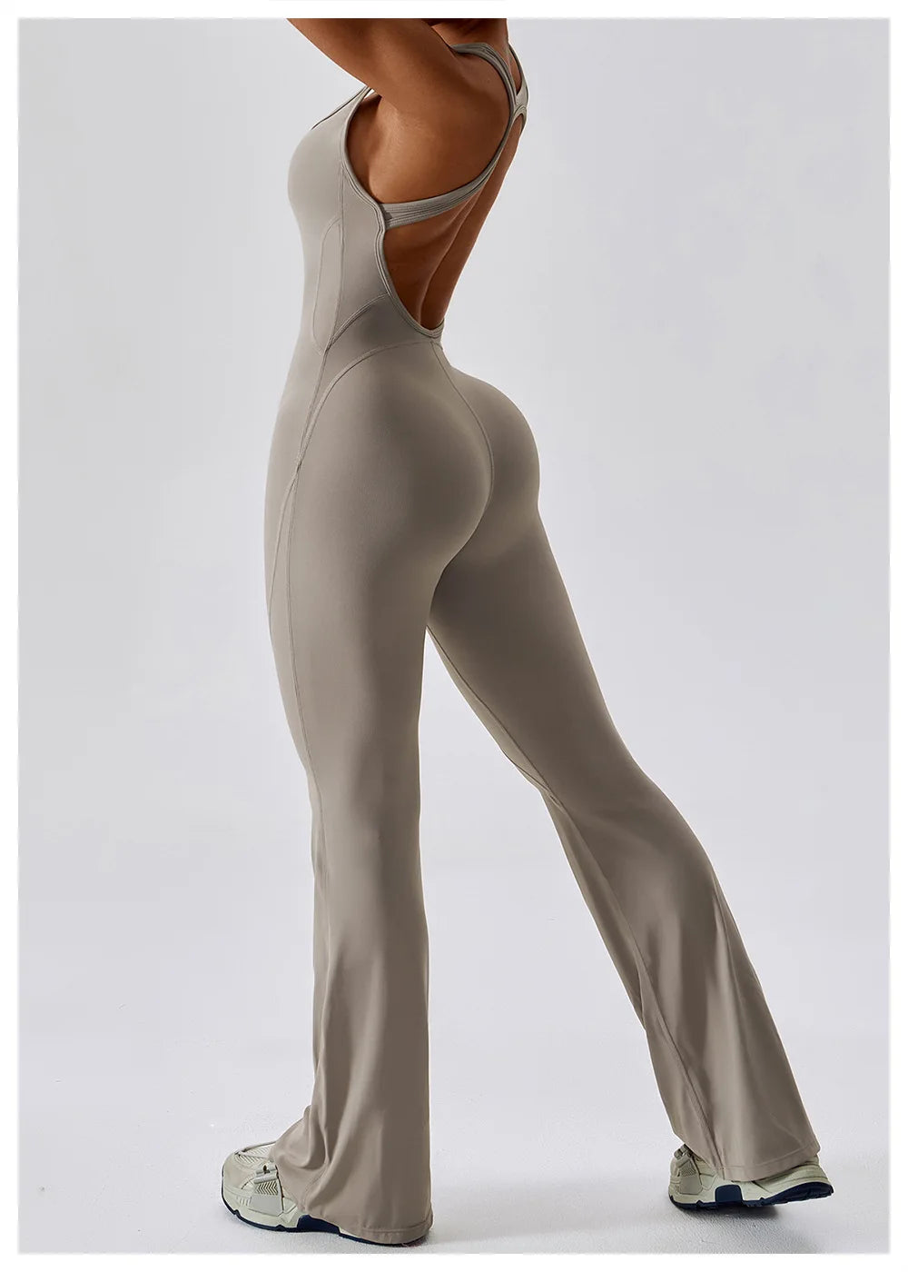 Solid Yoga Jumpsuit One Piece Outfit Fitness Bodysuit