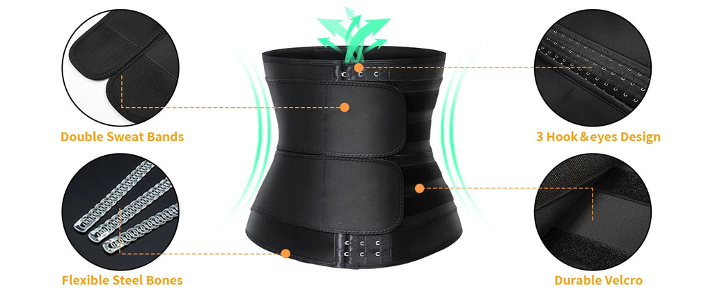 1PCS Women Men Waist Trainer Belt Tummy Control Workout