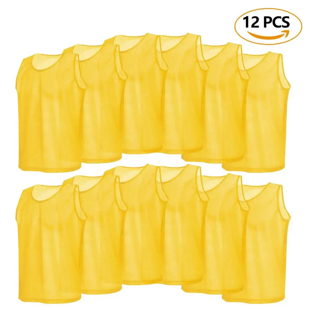 6 12 PCS Adults Children Soccer Training Vest Football