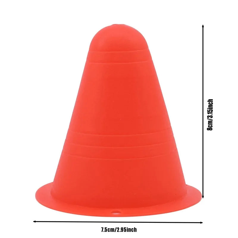 10Pcs Set Skate Marker Training Road Cones Roller Football