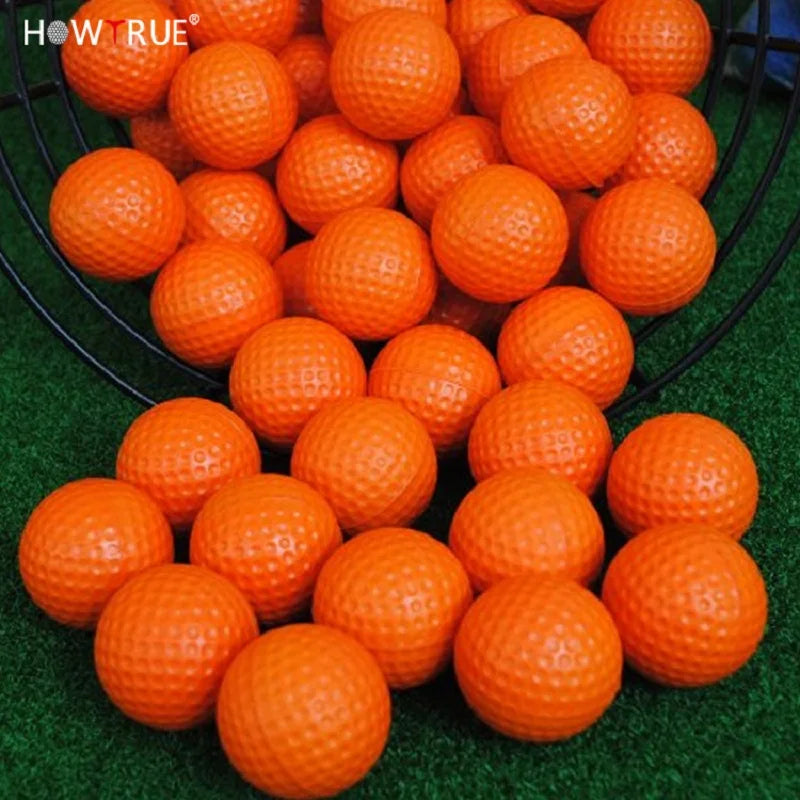 Hot Selling 20 Pcs PU Foam Golf Balls Yellow Sponge Elastic