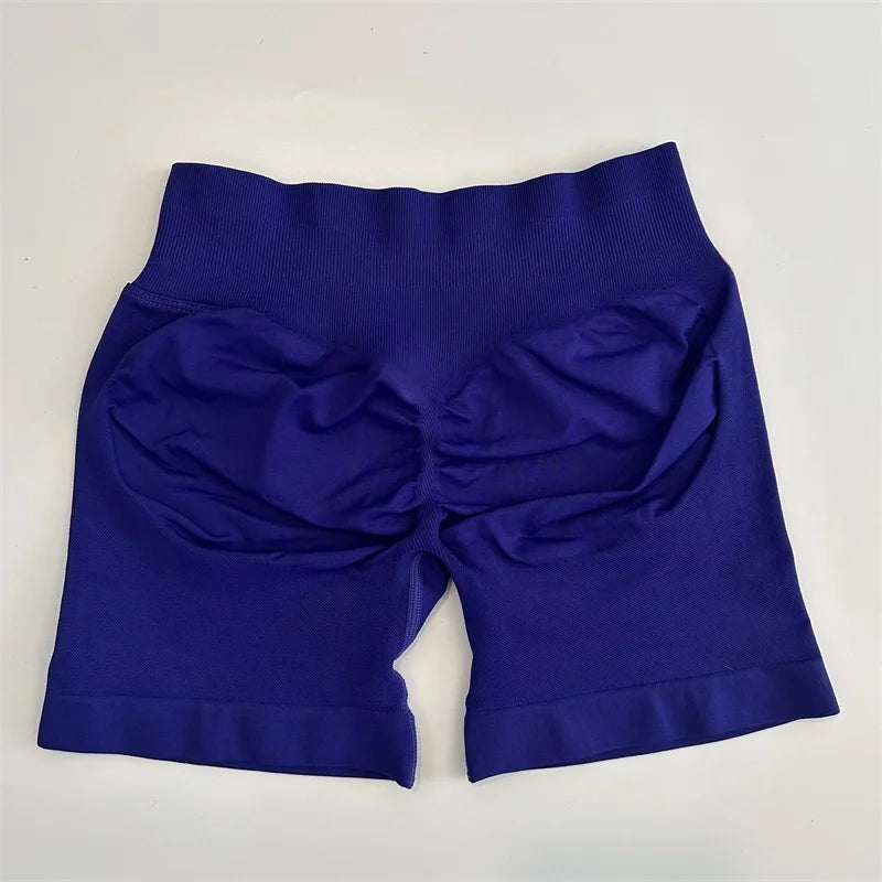 Yoga Shorts Low Ribbed Band Yoga Shorts Seamless Scrunch Bum
