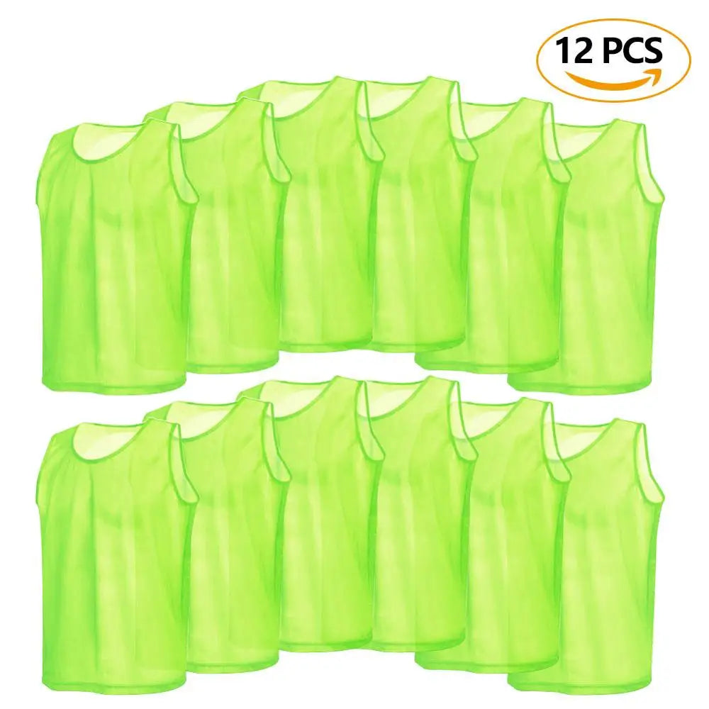 6 12 PCS Adults Children Soccer Training Vest Football