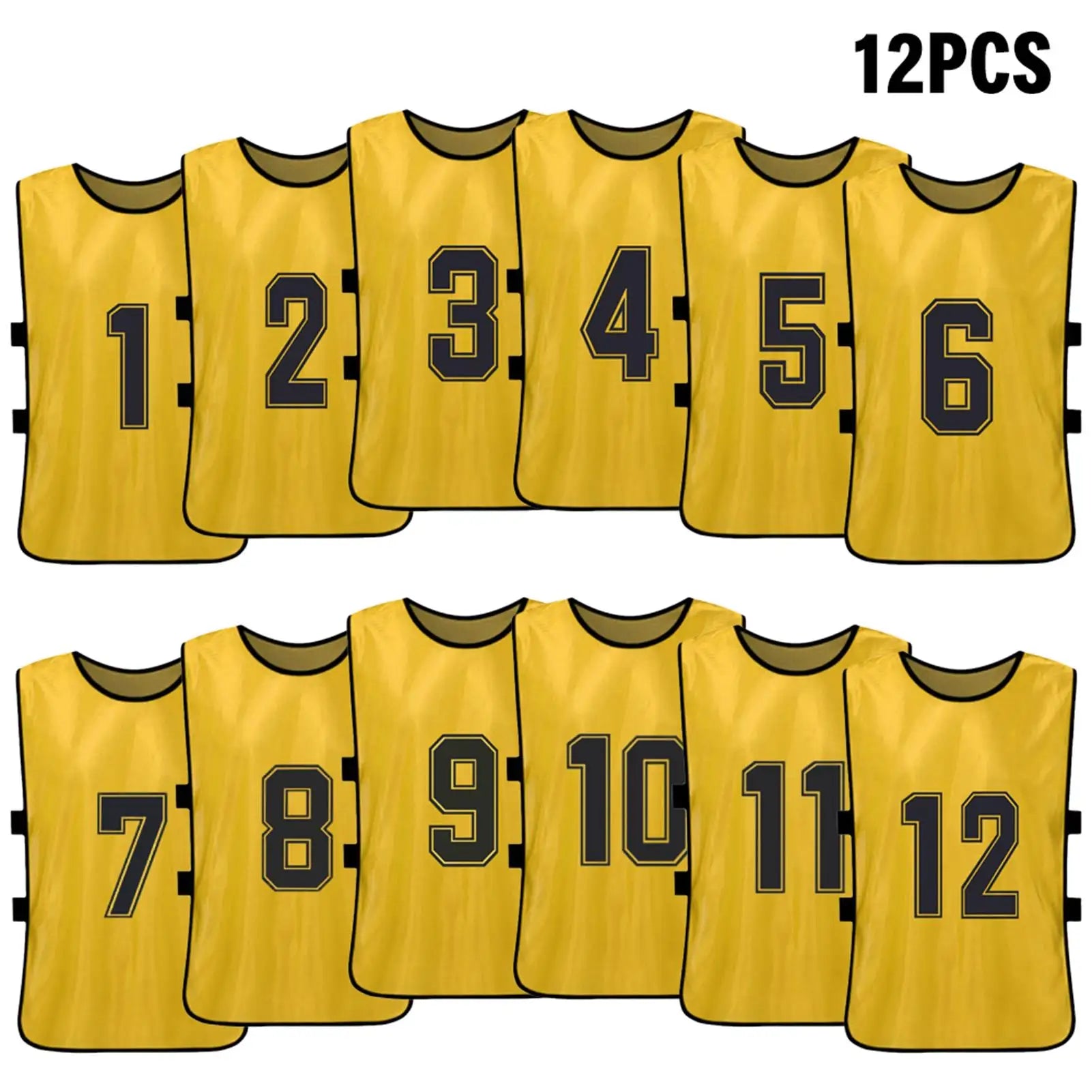 6 12PCS Kid s Football Pinnies Quick Dry Soccer Jersey Youth