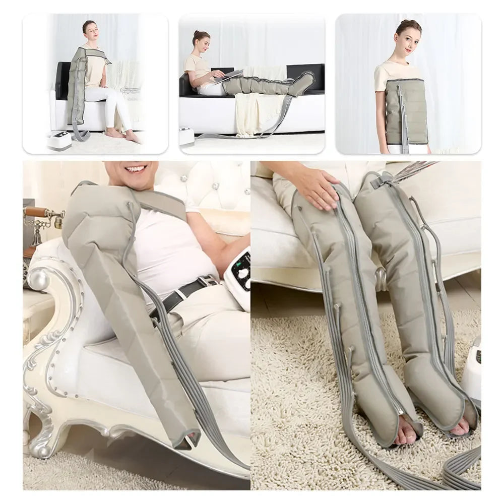 Accessories 6 Cavity Air Compression Leg Massager Calf Waist