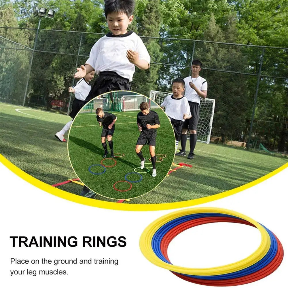 10pcs Durable Agility Training Rings Portable Football