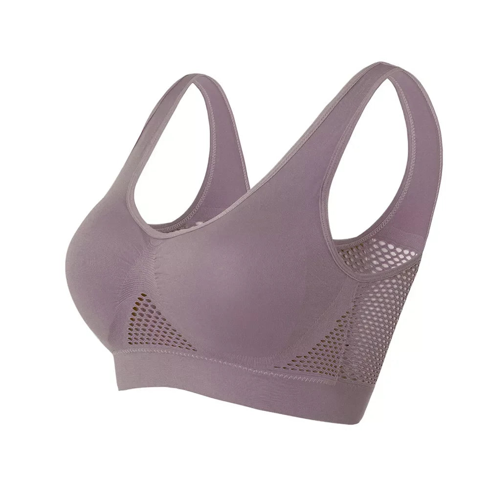 S-6XL Hollow Out Women Sport Bra Fitness Yoga Running Vest