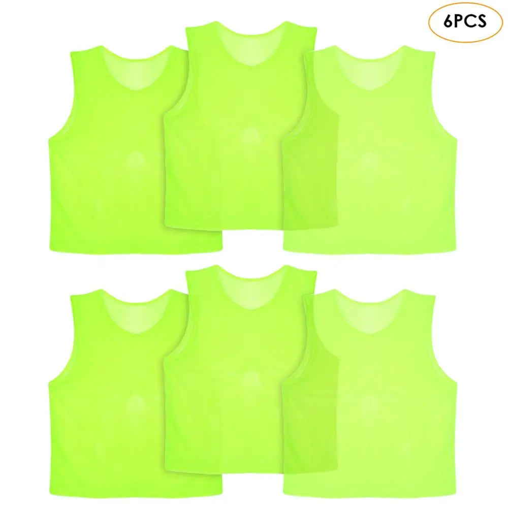 6 12 PCS Adults Children Soccer Training Vest Football