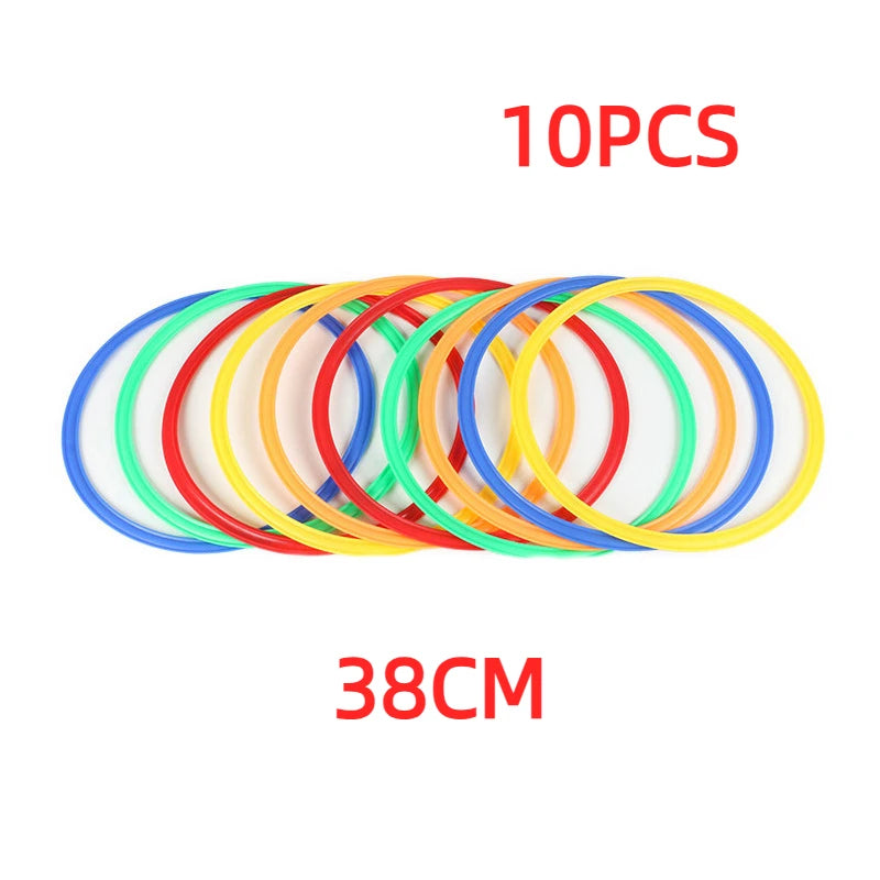 10pcs Durable Agility Training Rings Portable Football