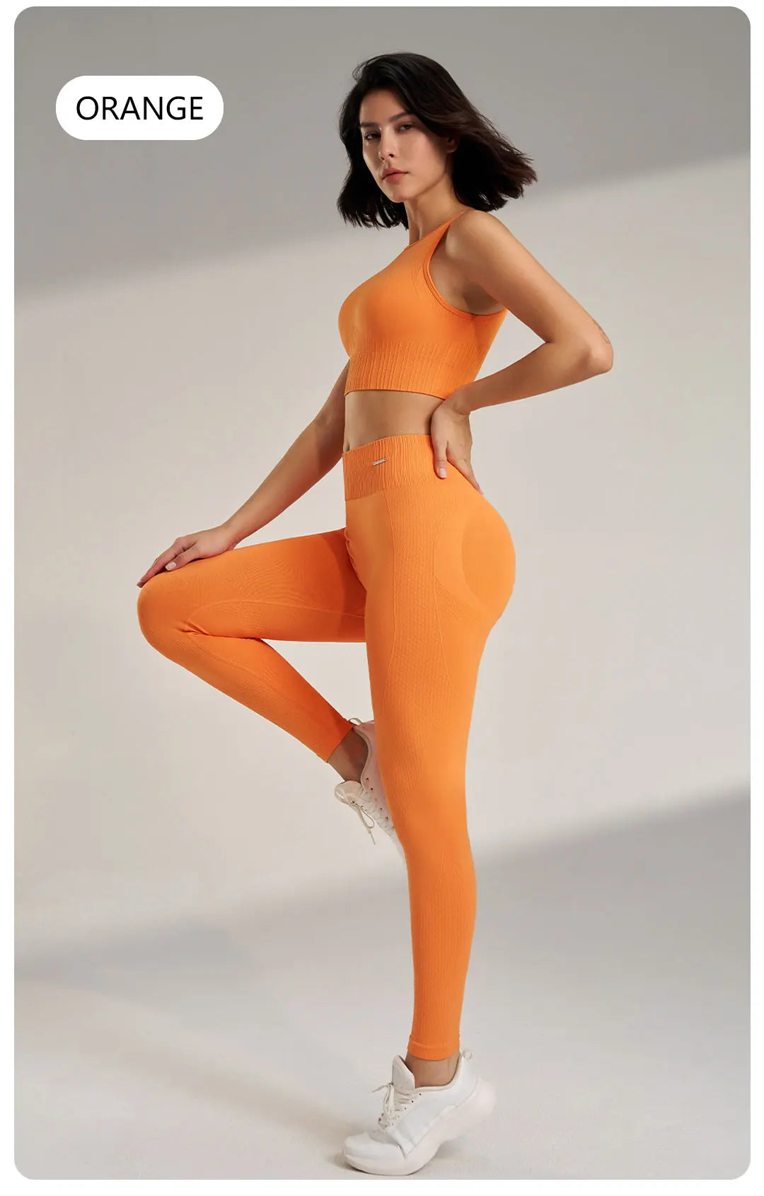 Yoga Clothing Set Women s High Waisted Leggings Top Two