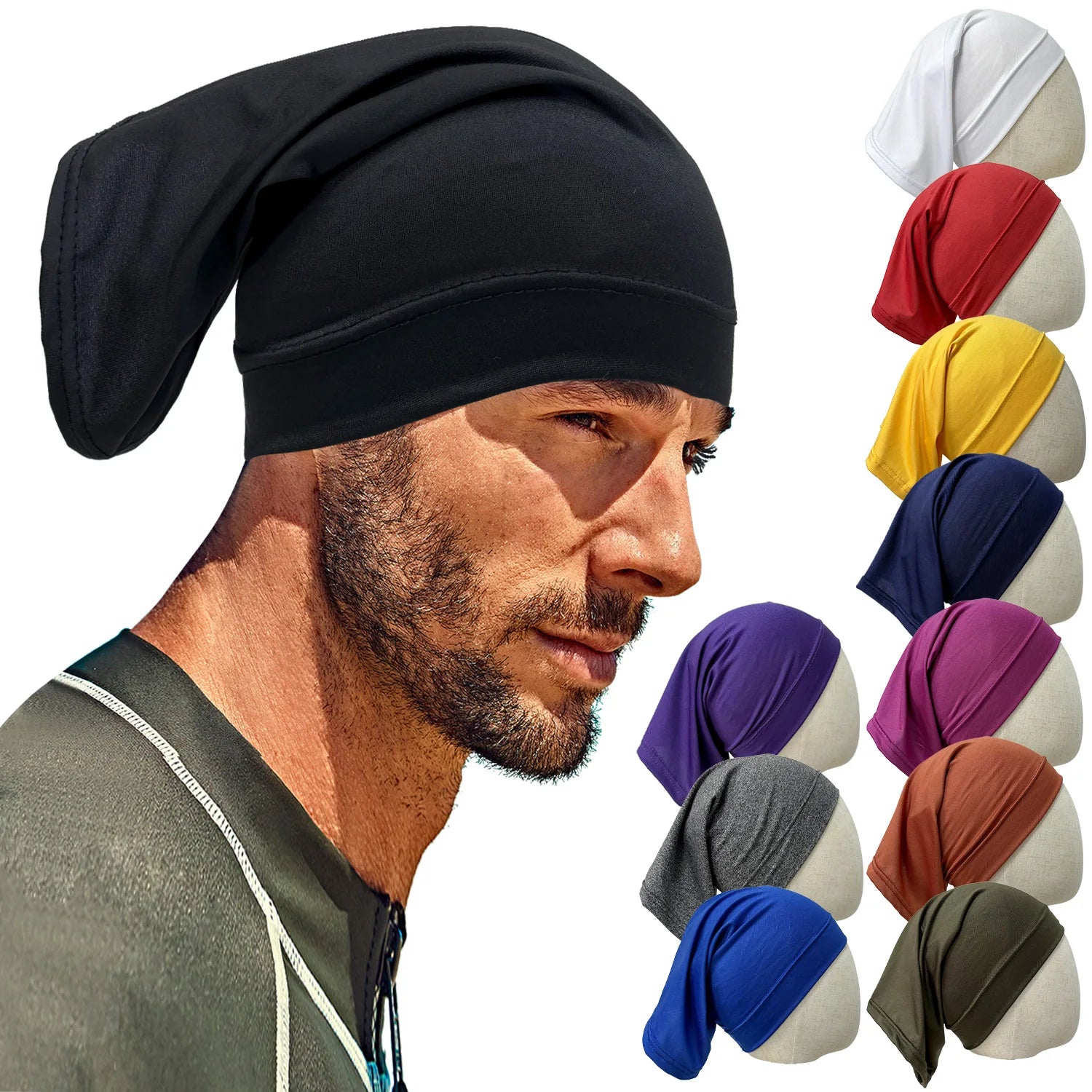 Multicolor Fashion Muslim Hijab Caps Ramadan Hijab Undercap Head Cover Women Muslim Turbans Inner Cap Islamic Stretch Tu
