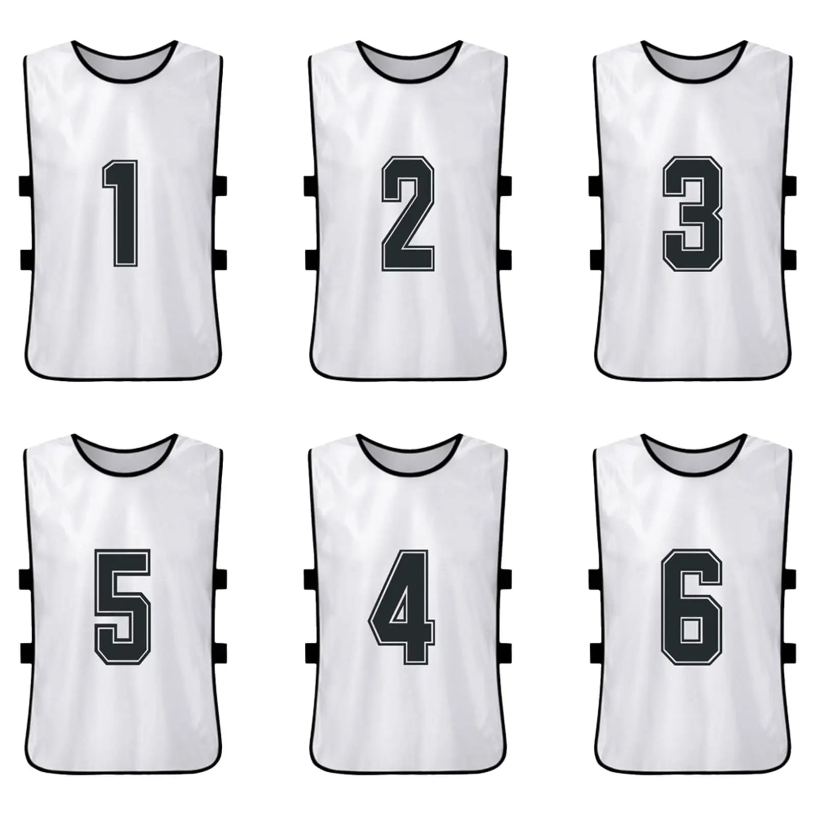 6 12PCS Kid s Football Pinnies Quick Dry Soccer Jersey Youth