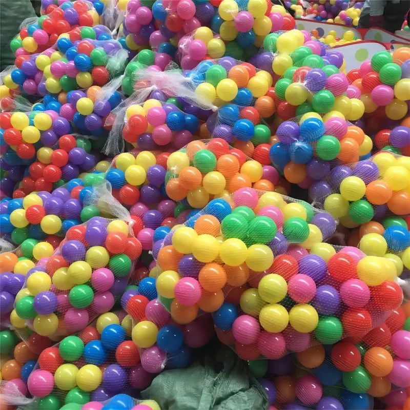 100PCS Outdoor Sport Ball Colorful Soft Water Swim Pool Ocean Wave Ball Baby Eco-Friendly Stress Air Ball Tent Toys for 