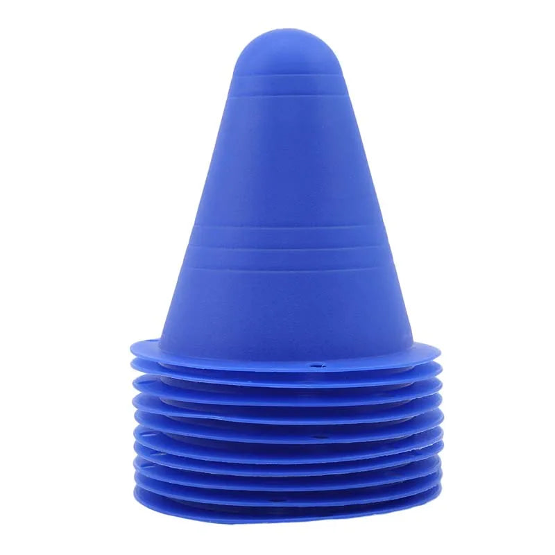 10Pcs Set Skate Marker Training Road Cones Roller Football