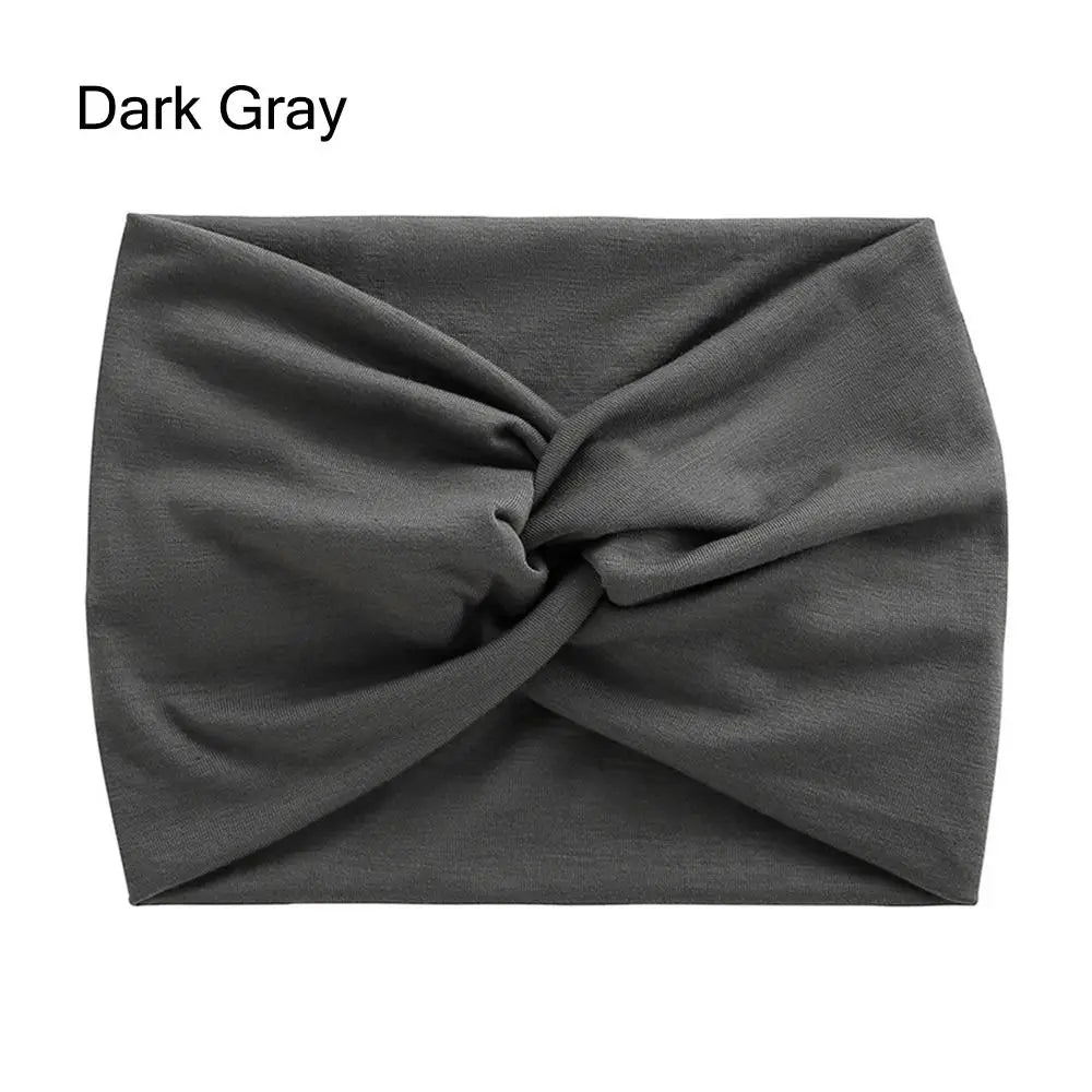 Fashion Colorful Wide Headbands Women Extra Large Turban