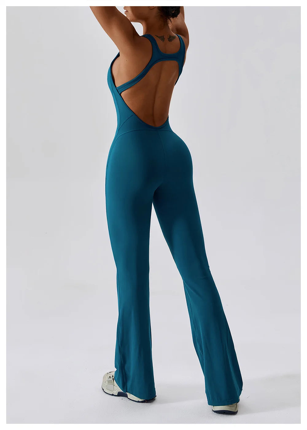 Solid Yoga Jumpsuit One Piece Outfit Fitness Bodysuit