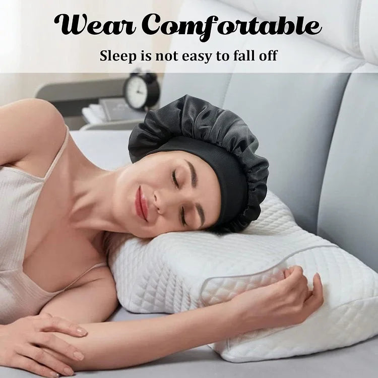 Hair Bonnet Sleeping Silk Hat Satin Hat Hair Night To Sleep
