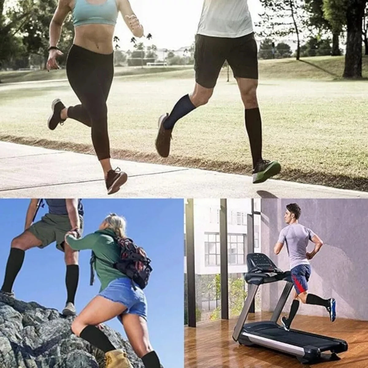5Pair Sports Copper Compression Socks Anti Varicose Veins