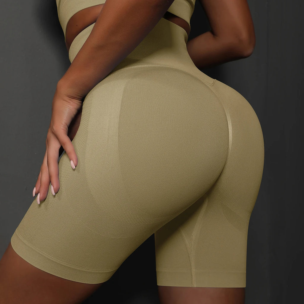 Yoga Shorts Women Sports Shorts Seamless Gym Workout Shorts