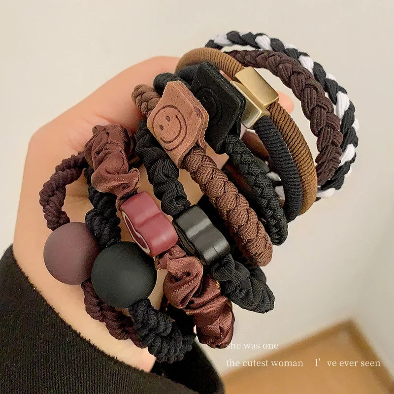 10PCS Women s Hair Ring Set Hair Accessories High Elasticity