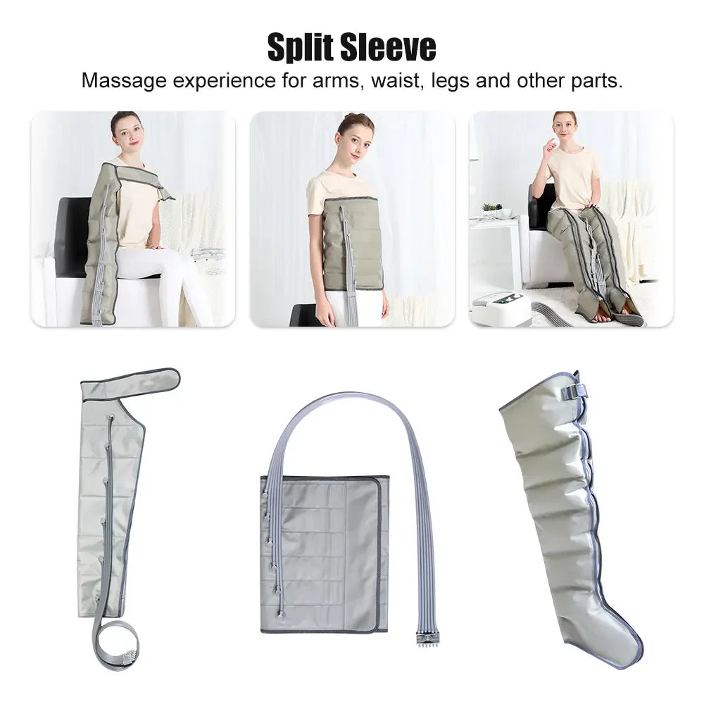 Accessories 6 Cavity Air Compression Leg Massager Calf Waist