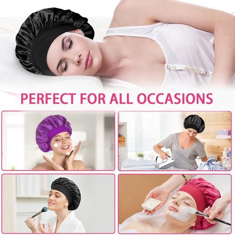 Hair Bonnet Sleeping Silk Hat Satin Hat Hair Night To Sleep
