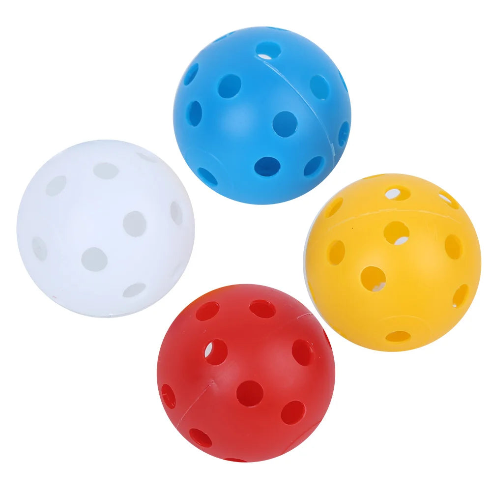 20Pcs Mixed Color Plastic Airflow Hollow Training Golf Ball