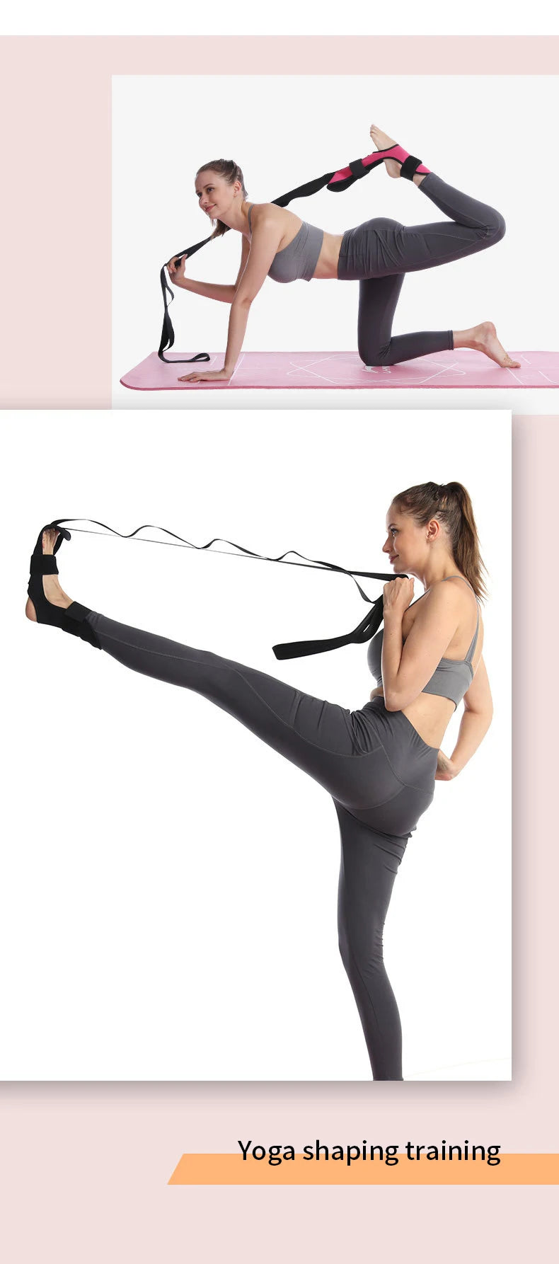 Yoga Leg Stretcher Flexibility Stretching Strap Fitness
