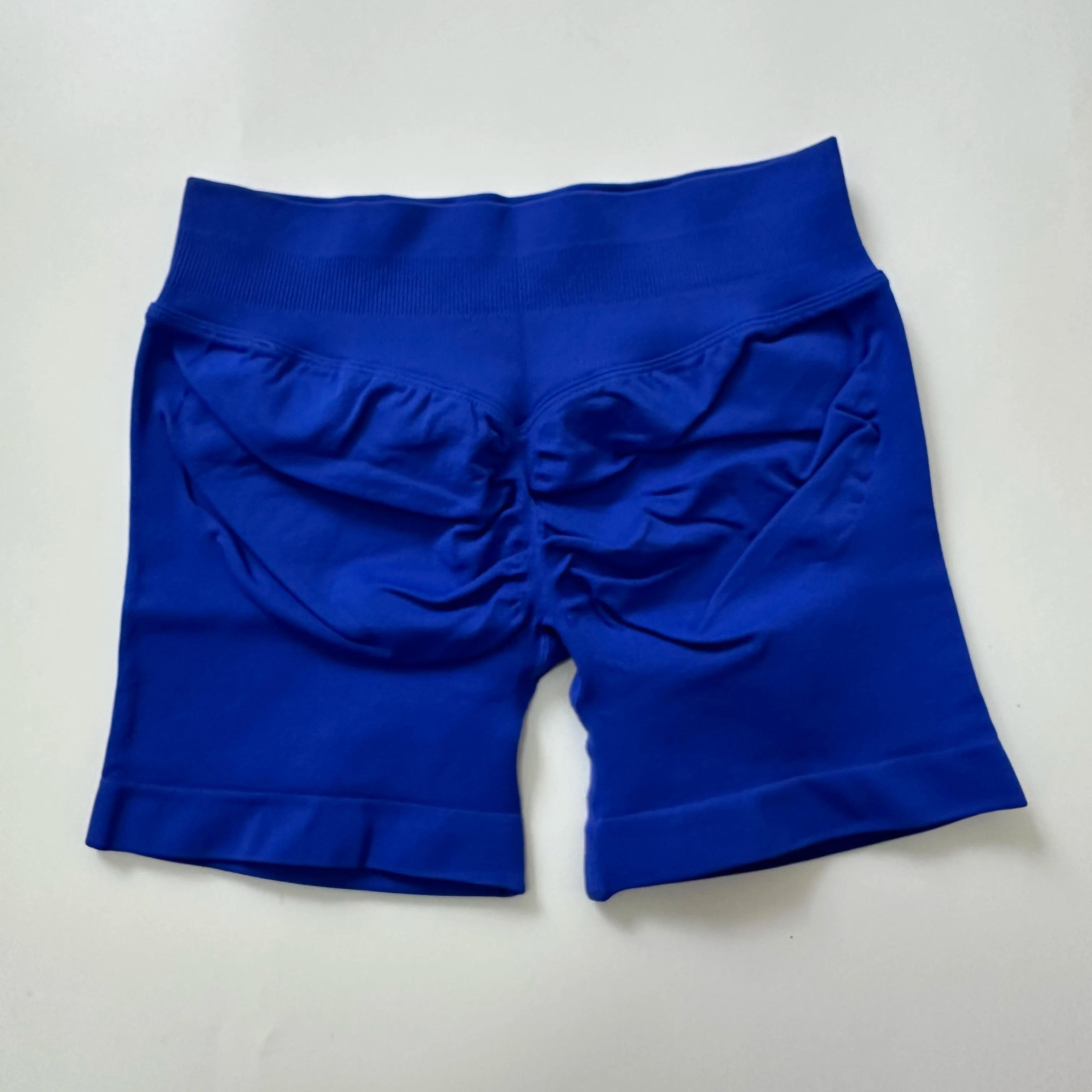 Yoga Shorts Low Ribbed Band Yoga Shorts Seamless Scrunch Bum