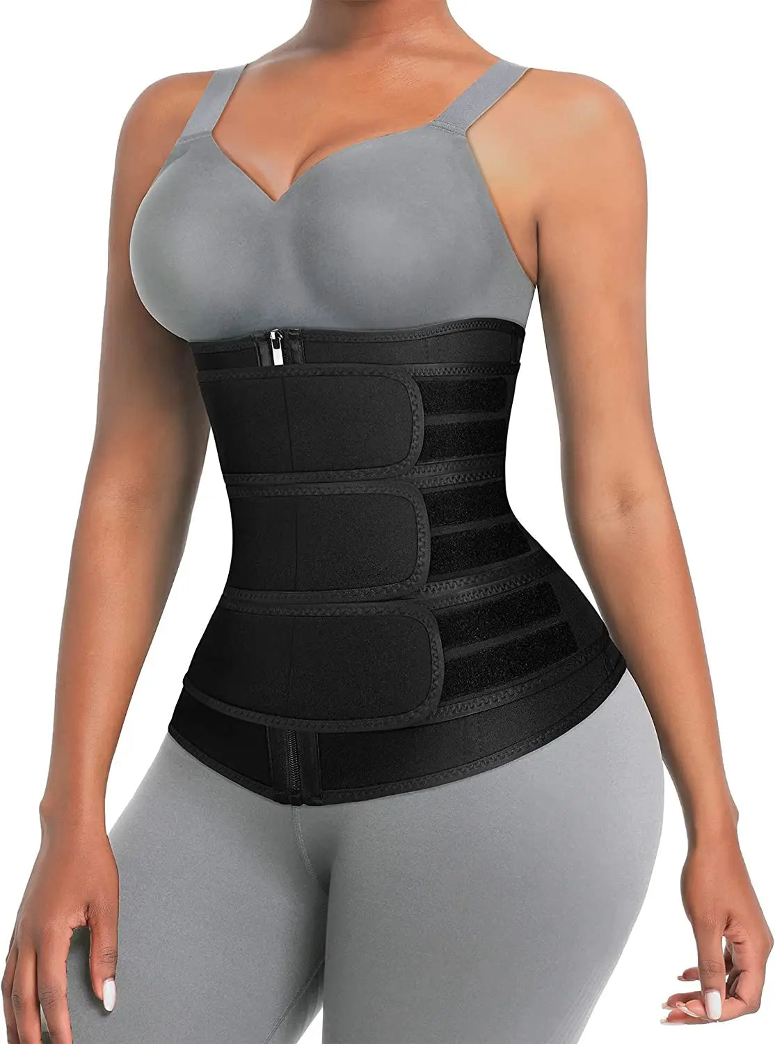 Women Waist Trainer Cincher 3 Straps - Tummy Control Sweat