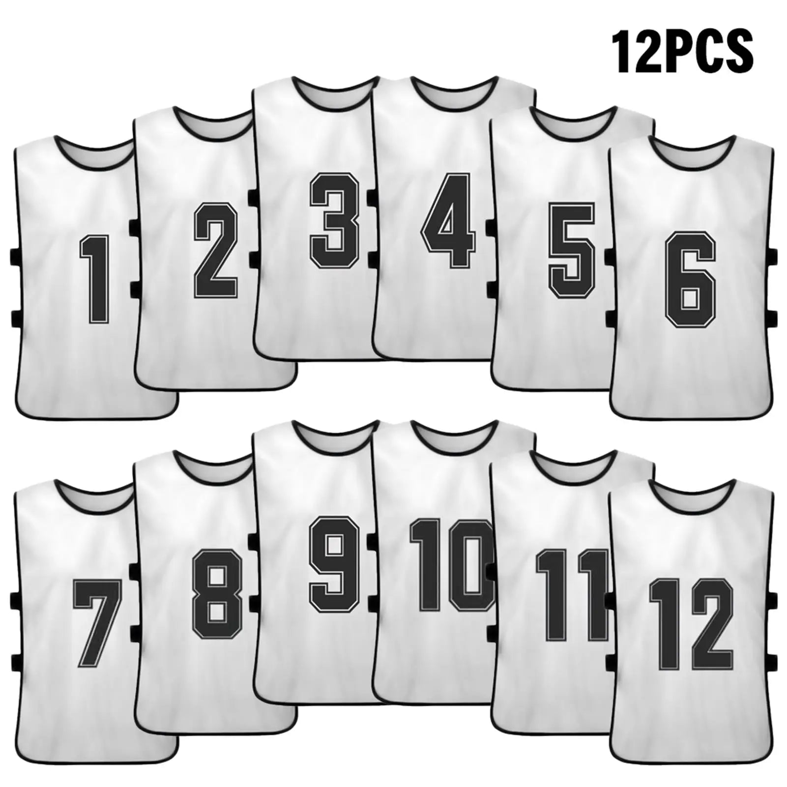 6 12PCS Kid s Football Pinnies Quick Dry Soccer Jersey Youth