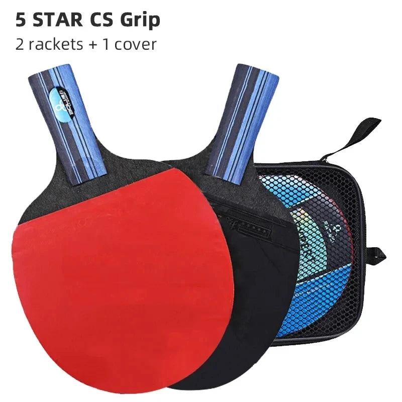5 6 Star Table Tennis Racket 2PCS Professional Ping Pong