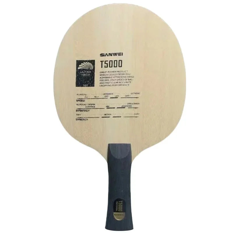 SANWEI T5000 Table Tennis Blade 5 Wood 2 Carbon Entry