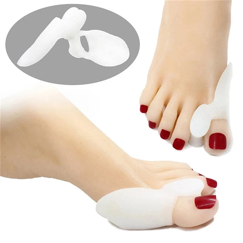 1pair Silicone Gel Thumb Corrector Bunion Little Toe