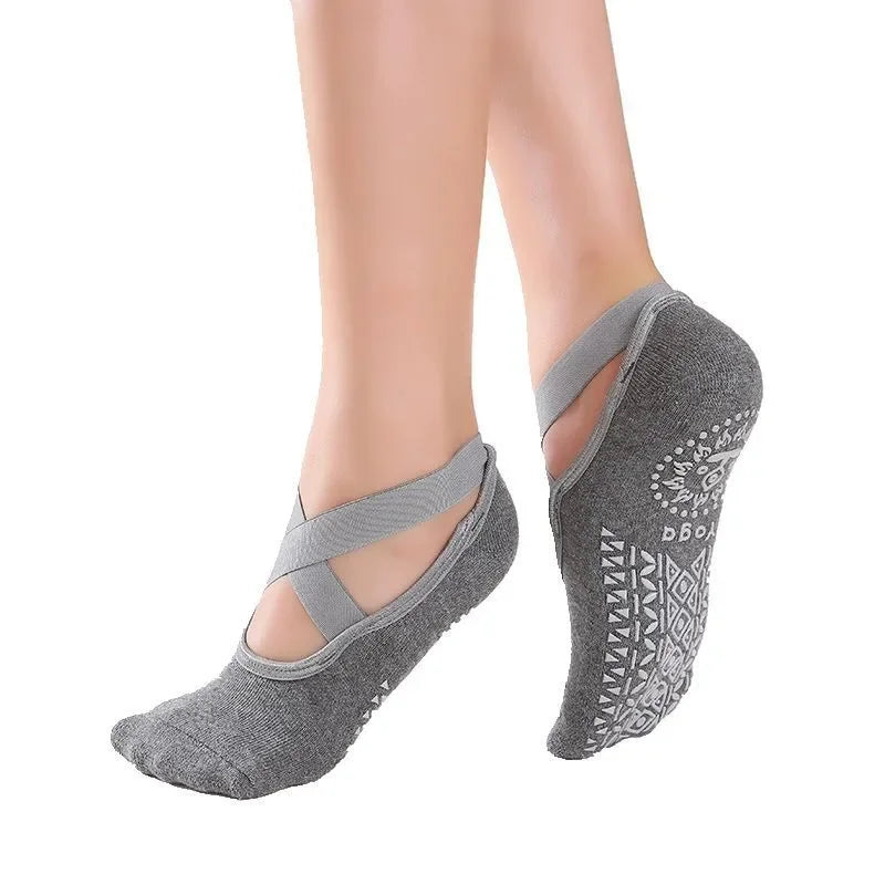 Women Yoga Socks Anti Slip Bandage Sports Ladies Girls