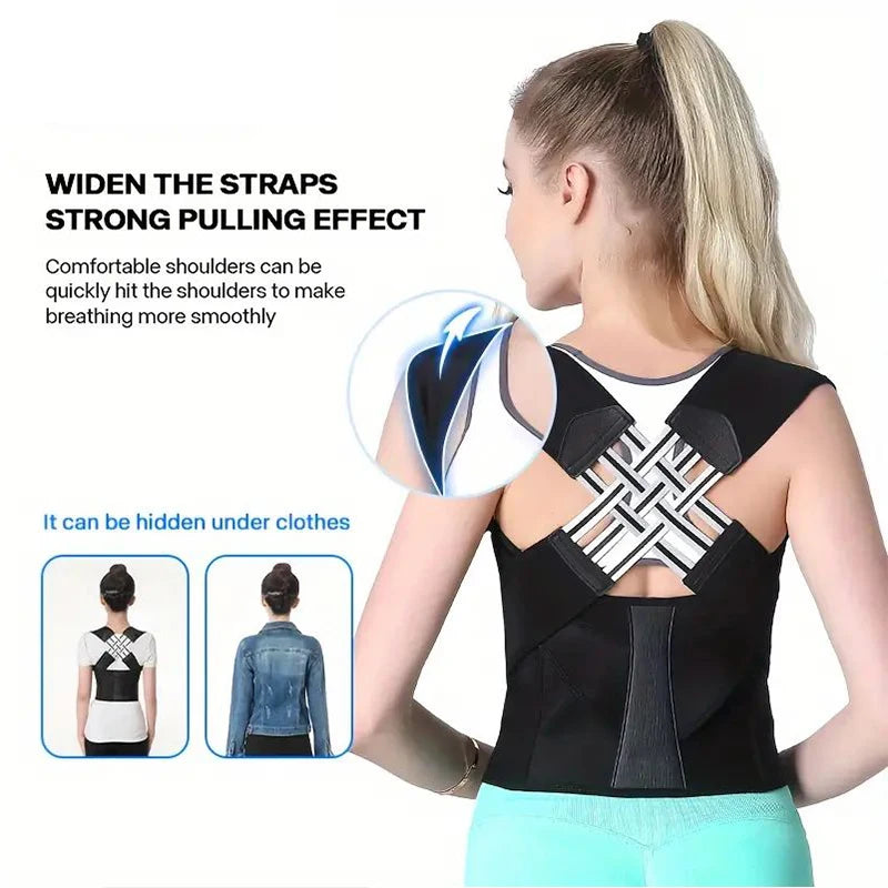 Back Brace Posture Corrector Women Men Shoulder Straightener