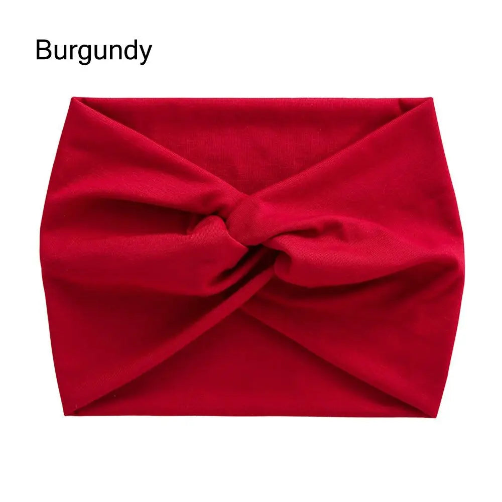 Fashion Colorful Wide Headbands Women Extra Large Turban
