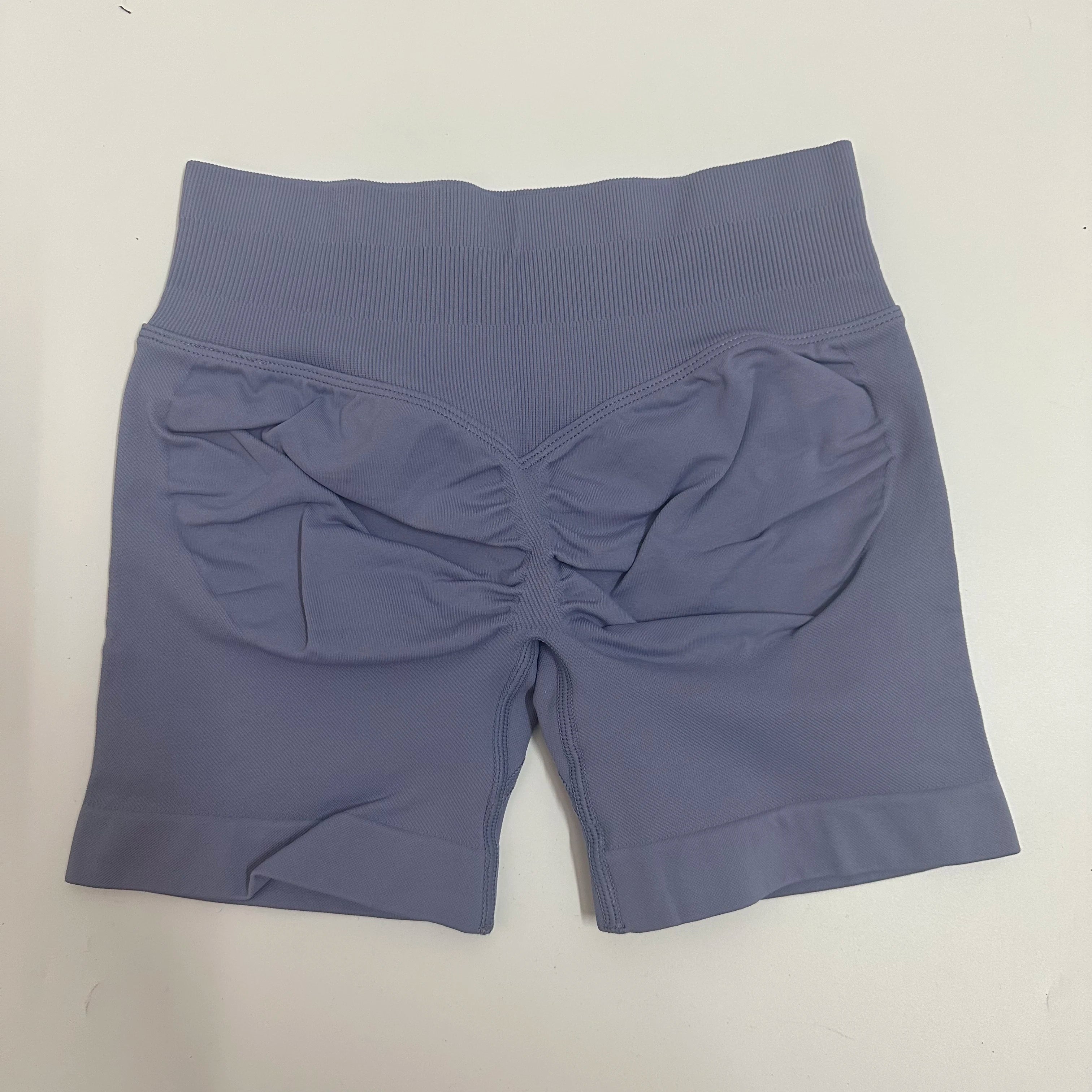 Yoga Shorts Low Ribbed Band Yoga Shorts Seamless Scrunch Bum