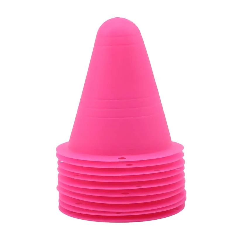10Pcs Set Skate Marker Training Road Cones Roller Football