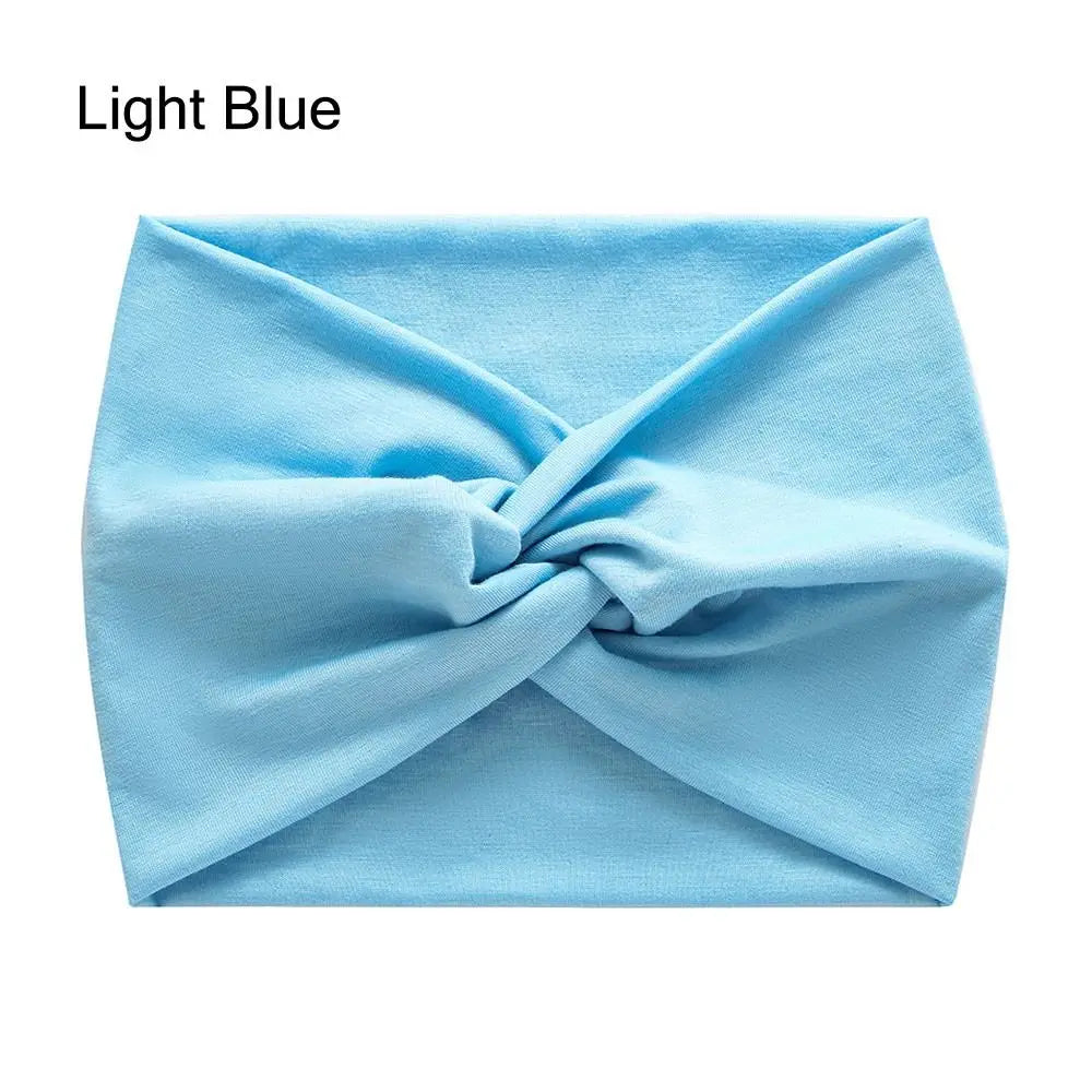 Fashion Colorful Wide Headbands Women Extra Large Turban