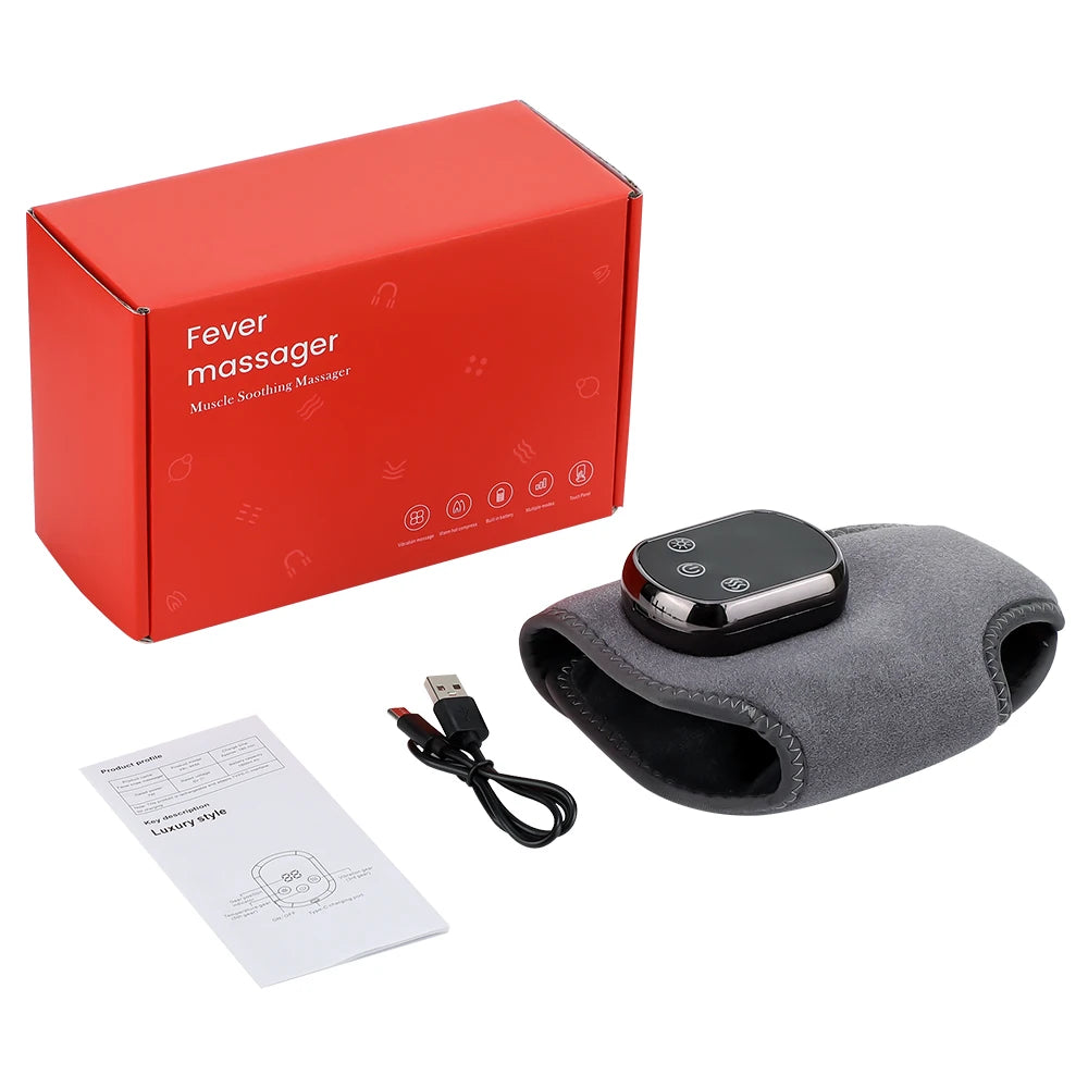 Electric Foot Ankle Massager Heat Vibration Cordless Heating