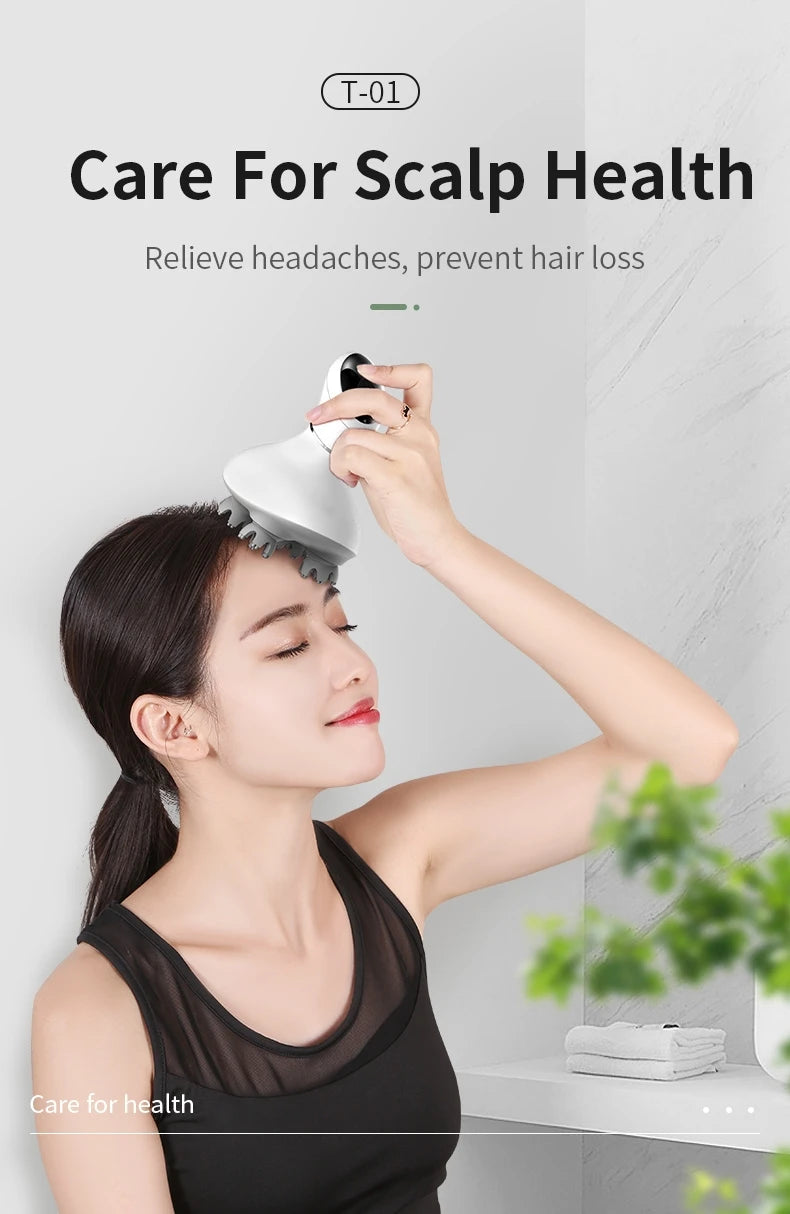 Head Massager Scalp kneading Vibration Waterproof Electric